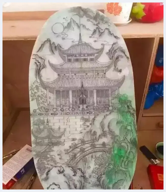 玉雕师手绘稿曝光，谁说玉雕不需要绘画基础的？(玉石常识) | 玉石常识