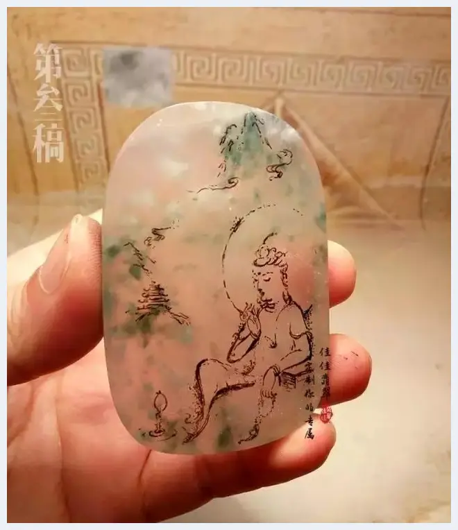 玉雕师手绘稿曝光，谁说玉雕不需要绘画基础的？(玉石常识) | 玉石常识